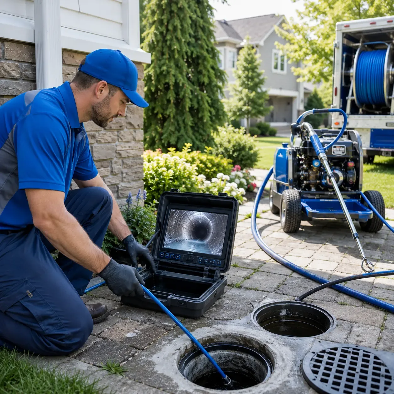 Outdoor drain cleaning professionals serving Paola, KS